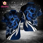 Gift Dallas Cowboys Blue Skull 3D Hawaiian Shirt