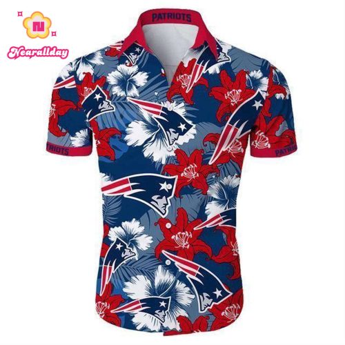 Great New England Patriots Hawaiian Shirt For Hot Fans