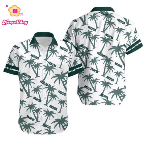 Green Bay Packers Coconut Tree NFL Gift For Fan Hawaii Shirt and Short