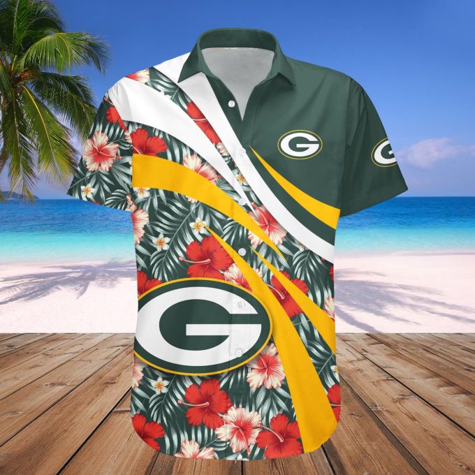 Green Bay Packers Hawaii Shirt Set Hibiscus Sport Style – NFL