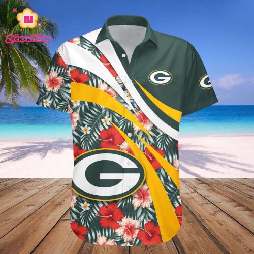 Green Bay Packers Hawaii Shirt Set Hibiscus Sport Style – NFL