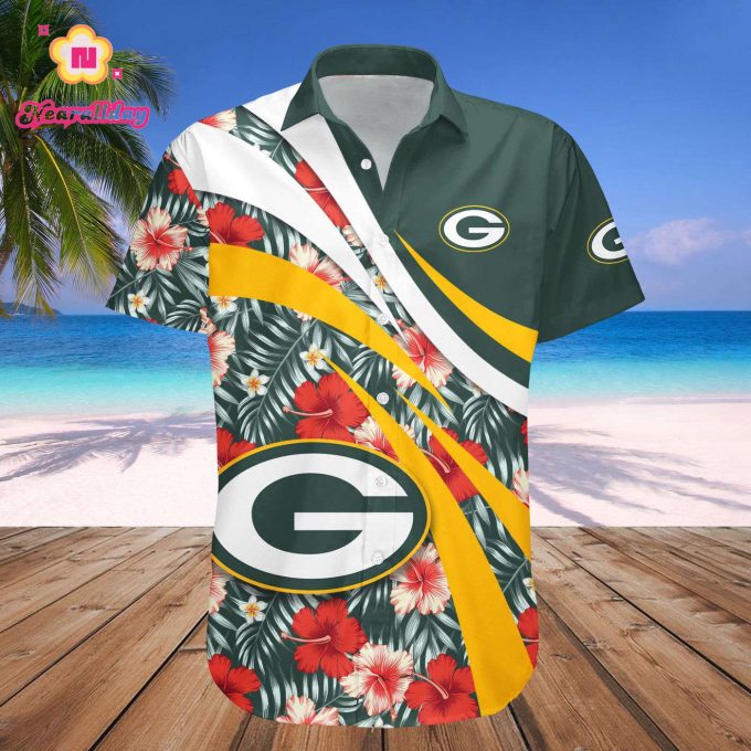 Green Bay Packers Hawaii Shirt Set Hibiscus Sport Style – NFL