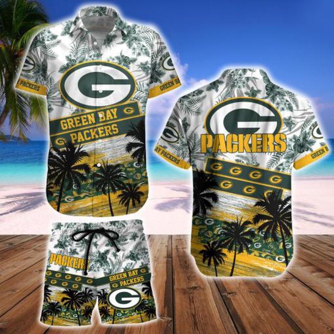 Green Bay Packers Hawaiian Shirt And Beach Short – Gift for Men Women