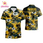 Green Bay Packers Hawaiian Shirt Tropical Flower Short Sleeve Aloha summer shirt