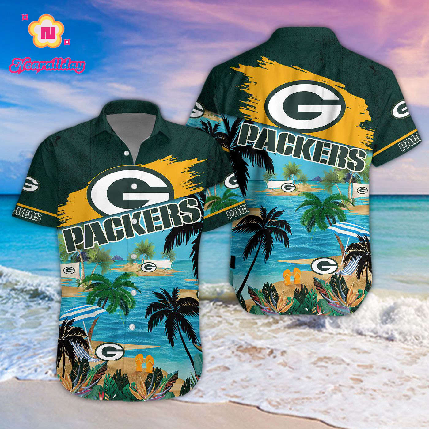 Green Bay Packers Hawaiian shirt Green Bay Packers Hawaiian shirt