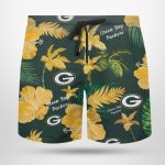 Green Bay Packers Nfl Color Hibiscus Button Up Hawaiian Shirt