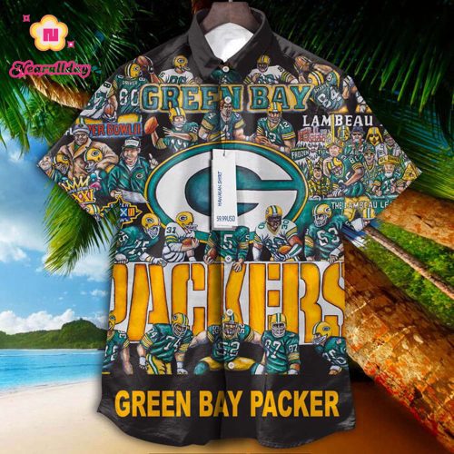 Green Bay Packers Vintage Aloha Hawaiian Shirt