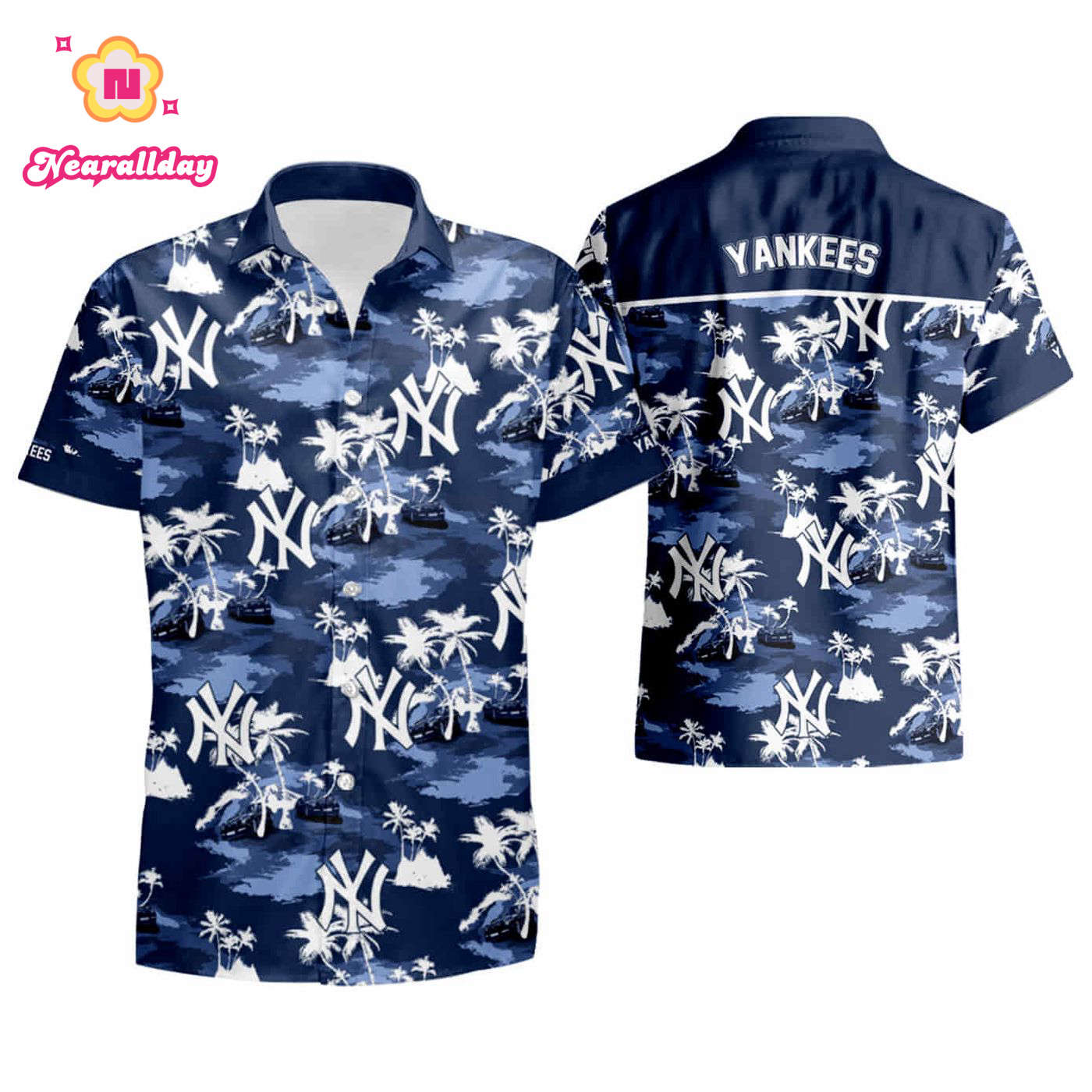 New York Yankees Hawaiian Shirt – Tropical Flower Aloha Shirt for Summer 2023 – ZX09925 New York Yankees Hawaiian Shirt – Tropical Flower Aloha Shirt for Summer 2023 – ZX09925