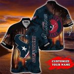 Houston Texans Hawaiian Shirt Customize Your Name