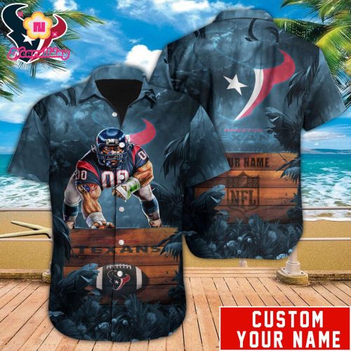 Houston Texans NFL Printed Hawaiian Shirt Custom Gift