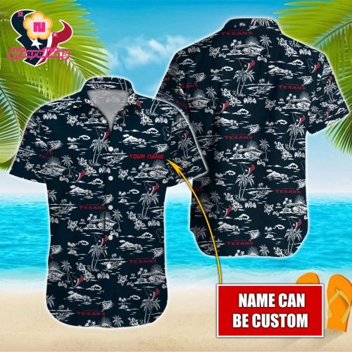 Houston Texans NFL Printed Hawaiian Shirt Custom Gift
