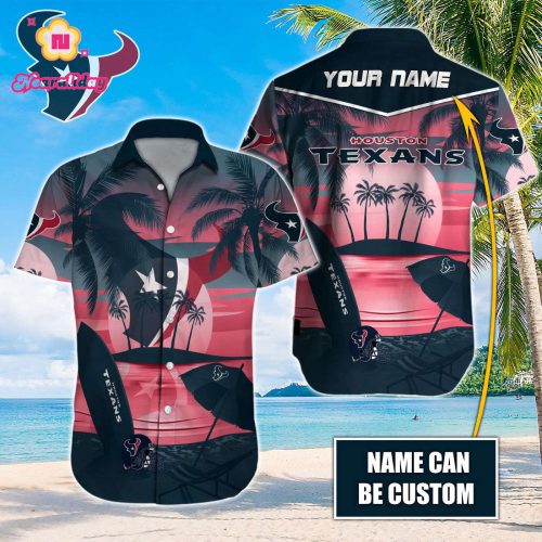 Houston Texans NFL Printed Hawaiian Shirt Custom Gift