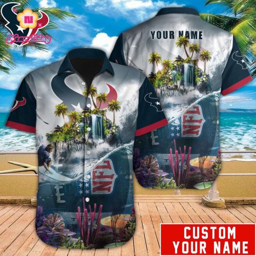 Houston Texans NFL Printed Hawaiian Shirt Custom Gift