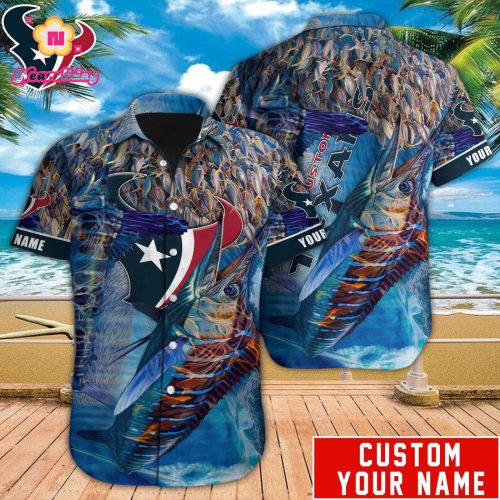 Houston Texans NFL Printed Hawaiian Shirt Custom Gift