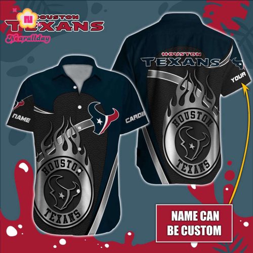 Houston Texans NFL Printed Hawaiian Shirt Custom Gift