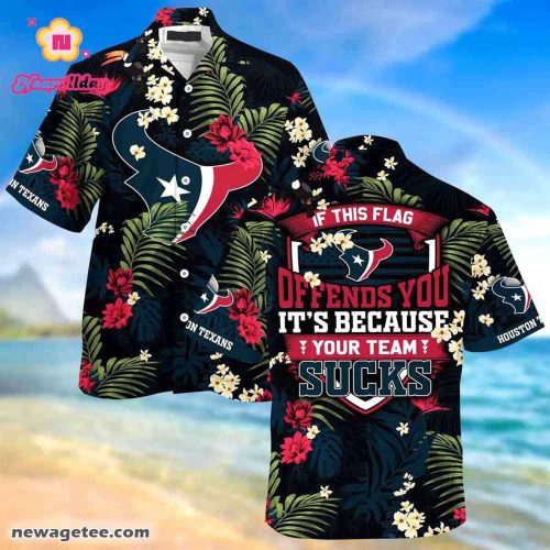 Houston Texans Nfl Summer Beach Hawaiian Shirt This Flag Offends You