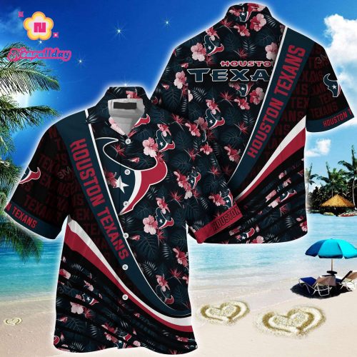 Houston Texans NFLSummer Hawaii Shirt With Tropical Flower Pattern For Fans  Gift