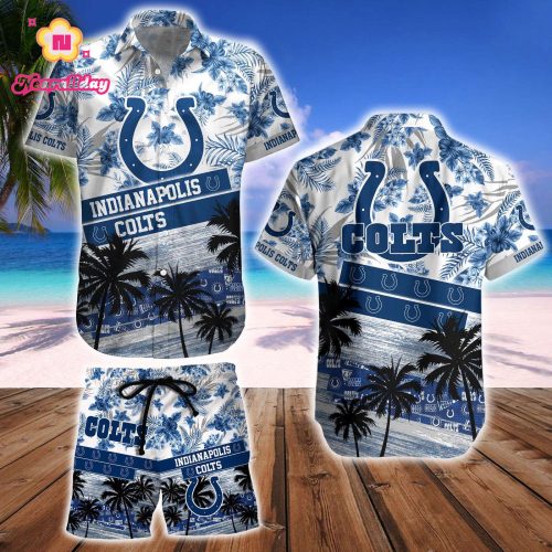 Indianapolis Colts Hawaiian Shirt And Beach Short – Gift for Men Women