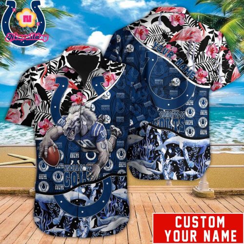 Indianapolis Colts NFL Printed Hawaiian Shirt Custom Gift
