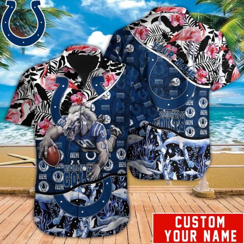 Indianapolis Colts NFL Printed Hawaiian Shirt Custom Gift