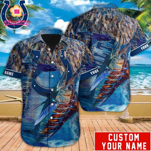Indianapolis Colts NFL Printed Hawaiian Shirt Custom Gift