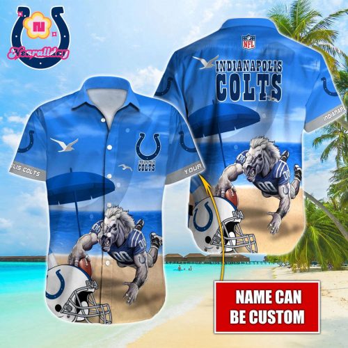 Indianapolis Colts NFL Printed Hawaiian Shirt Custom Gift