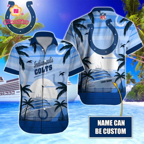 Indianapolis Colts NFL Printed Hawaiian Shirt Custom Gift