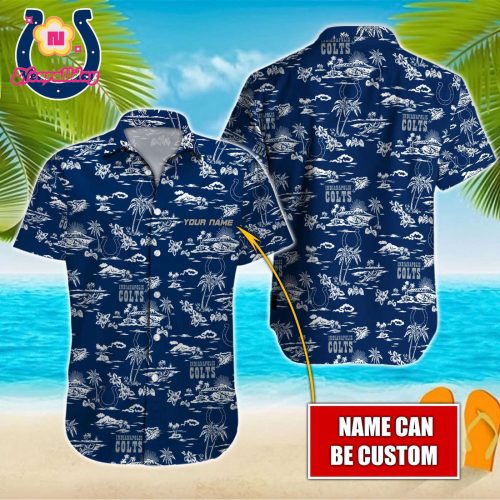 Indianapolis Colts NFL Printed Hawaiian Shirt Custom Gift