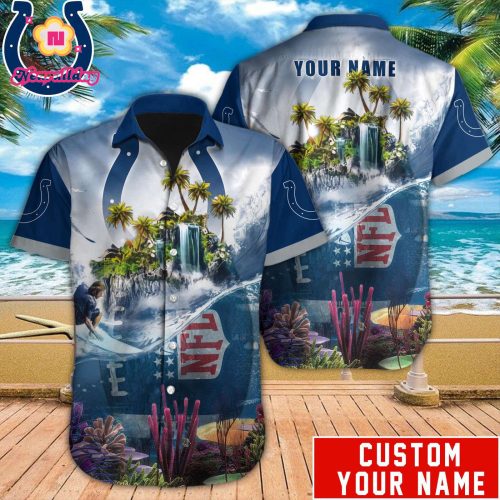 Indianapolis Colts NFL Printed Hawaiian Shirt Custom Gift