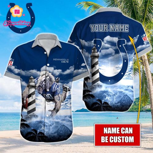 Indianapolis Colts NFL Printed Hawaiian Shirt Custom Gift
