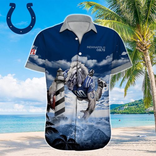 Indianapolis Colts NFL Printed Hawaiian Shirt Custom Gift
