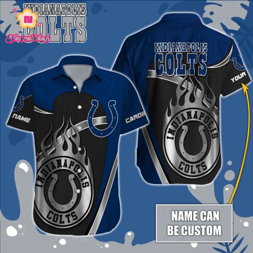 Indianapolis Colts NFL Printed Hawaiian Shirt Custom Gift