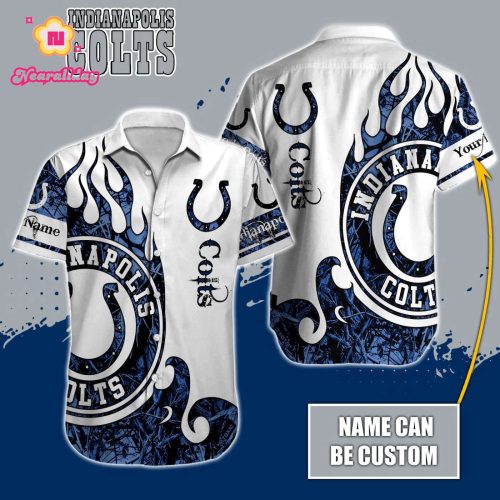 Indianapolis Colts NFL Printed Hawaiian Shirt Custom Gift