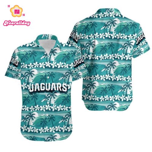 Jacksonville Jaguars Coconut Trees NFL Gift For Fan Hawaii Shirt and S