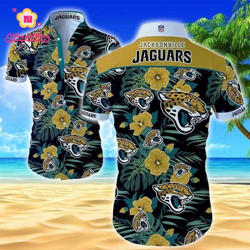 Jacksonville Jaguars Flower Floral Hawaiian Shirt