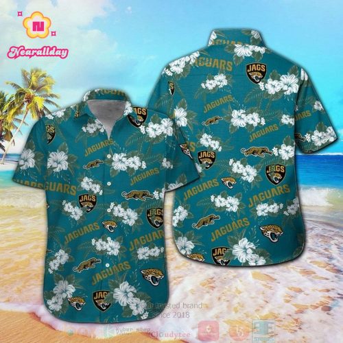 Jacksonville Jaguars Hibiscus Hawaiian Shirt