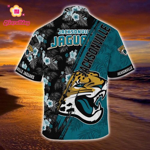 Jacksonville Jaguars NFLSummer Hawaii Shirt Mickey And Floral Pattern For Sports Fans  Gift