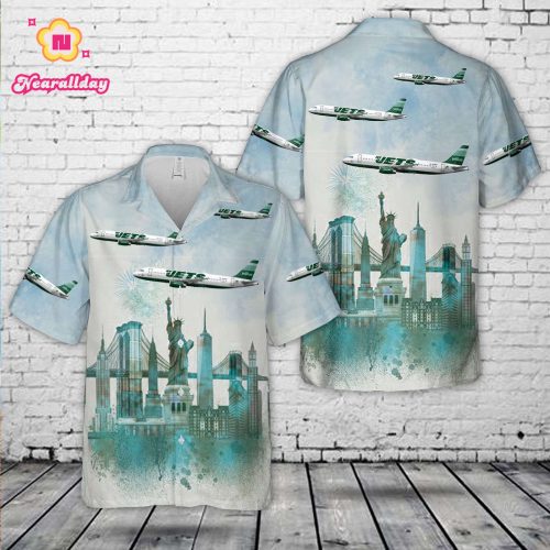 jetBlue Airways New York Jets Airbus A320232 N746JB Hawaiian Shirt