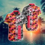 Kansas City Chiefs Hawaiian Shirt Palm Tree Pattern