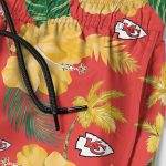 Kansas City Chiefs Nfl Color Hibiscus Button Up Hawaiian Shirt