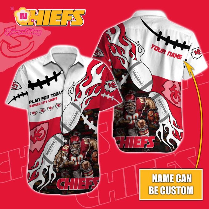 Kansas City Chiefs NFL Printed Hawaiian Shirt Custom Gift