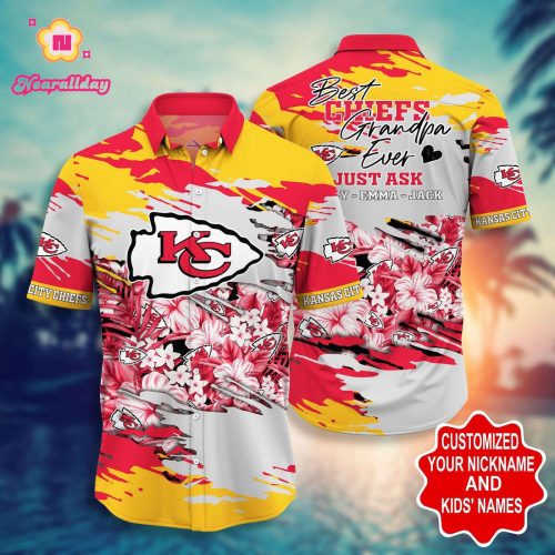 Kansas City Chiefs Pesonalized Hawaii Shirt Gift