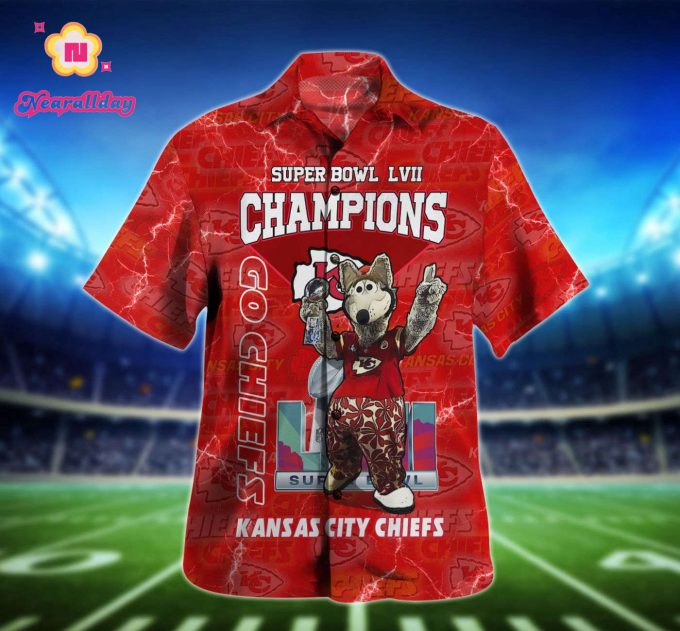 Kansas City Chiefs SuperBowl Champions LVII Febuary 12 2023 hawaiian shirt