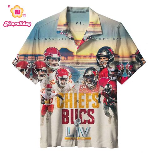 Kansas City Chiefs Vs Tampa Bay Pirates LV Game  Aloha Hawaiian Shirts For Men & For Women Couples  Bowl Games Fan Gifts