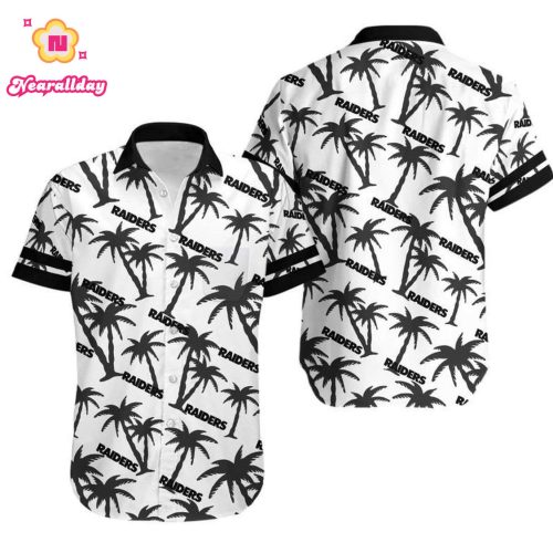 Las Vegas Raiders Coconut Tree NFL Gift For Fan Hawaii Shirt and Short