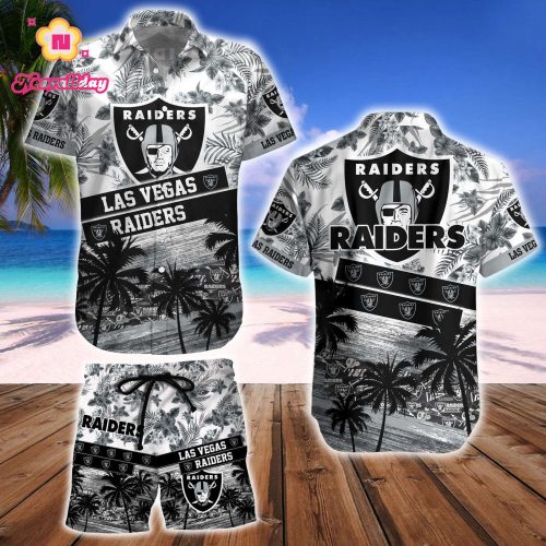 Las Vegas Raiders Hawaiian Shirt And Beach Short – Gift for Men Women