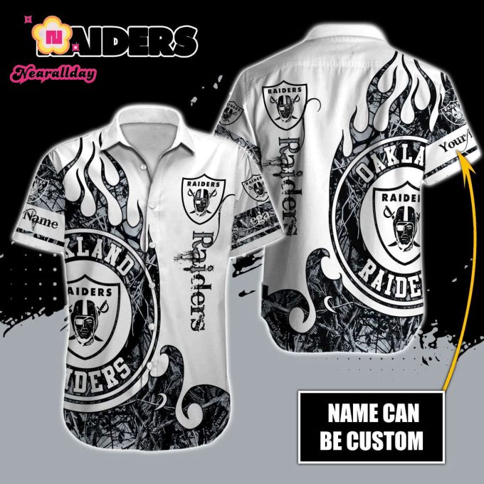 Las Vegas Raiders NFL Printed Hawaiian Shirt Custom Gift