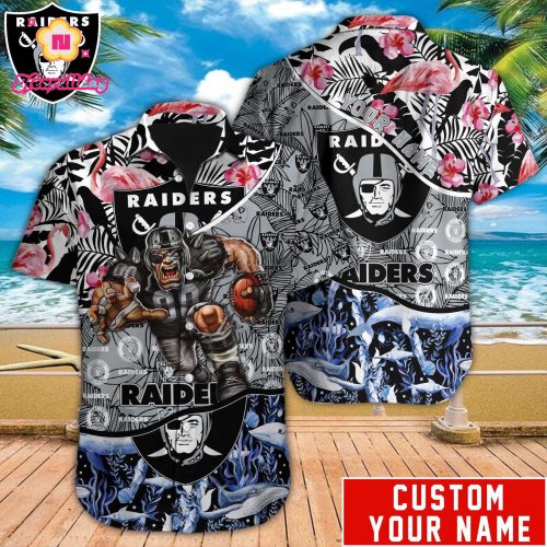Las Vegas Raiders NFL Printed Hawaiian Shirt Custom Gift