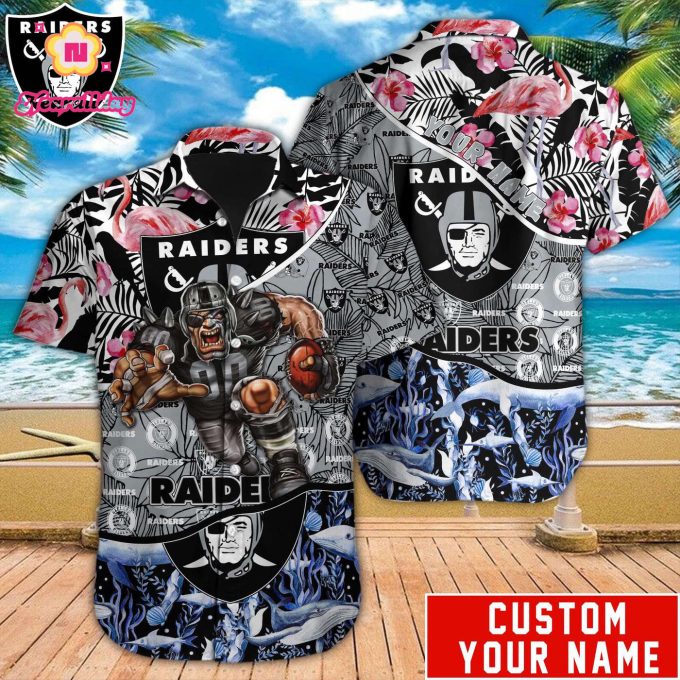 Las Vegas Raiders NFL Printed Hawaiian Shirt Custom Gift