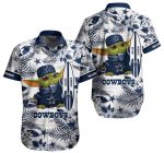 Limited Dallas Cowboys Baby Yoda Tropical Pattern Hawaiian Shirt